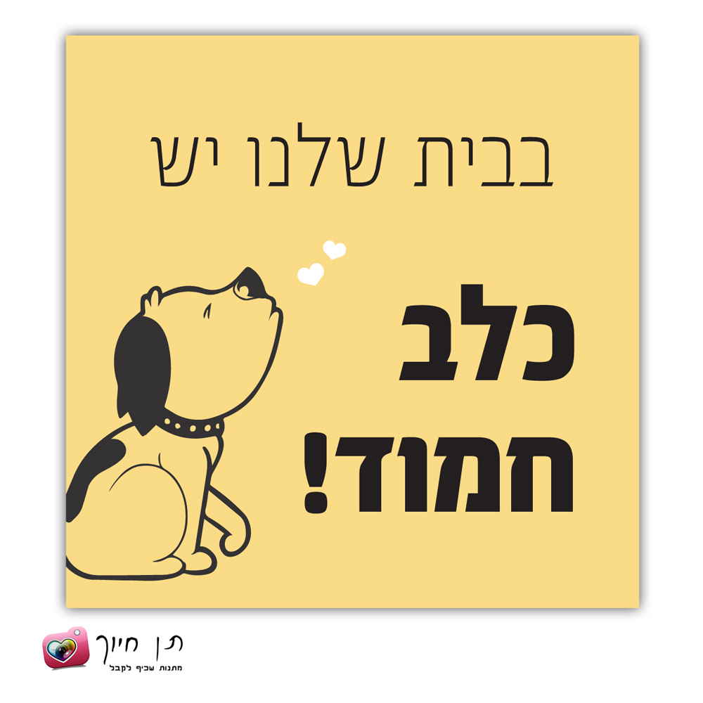 שלט כלב בחצר דגם 7